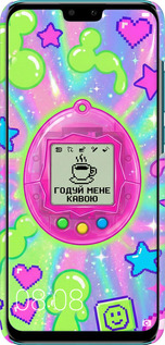 3D пластиковий матовий чехол Y2K Aesthetic Retro Pet: Годуй мене кавою для Huawei Y9 2019 - 6784m-1602 изображение 