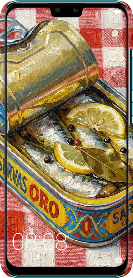 3D пластиковый матовый чехол Vintage Sardine Tin Phone для Huawei Y9 2019 - 6772m-1602 изображение 