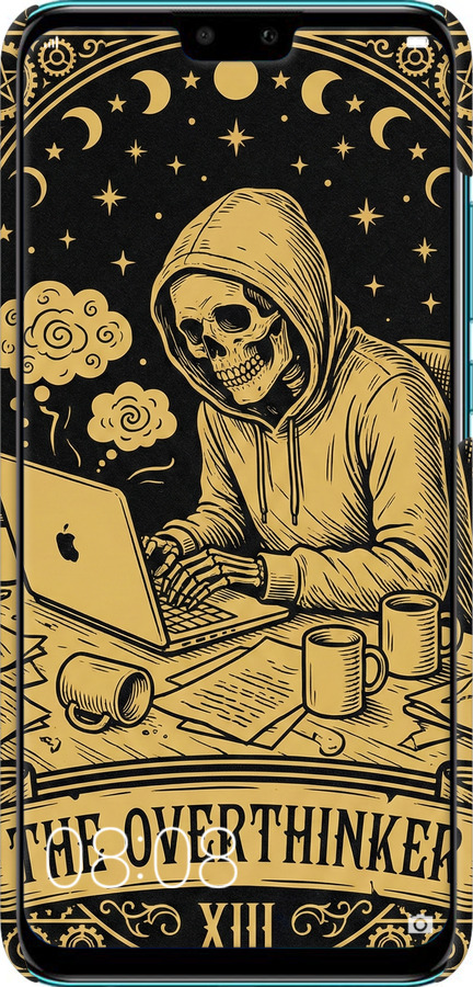 3D пластиковый матовый чехол The Overthinker для Huawei Y9 2019 - 6774m-1602 изображение 