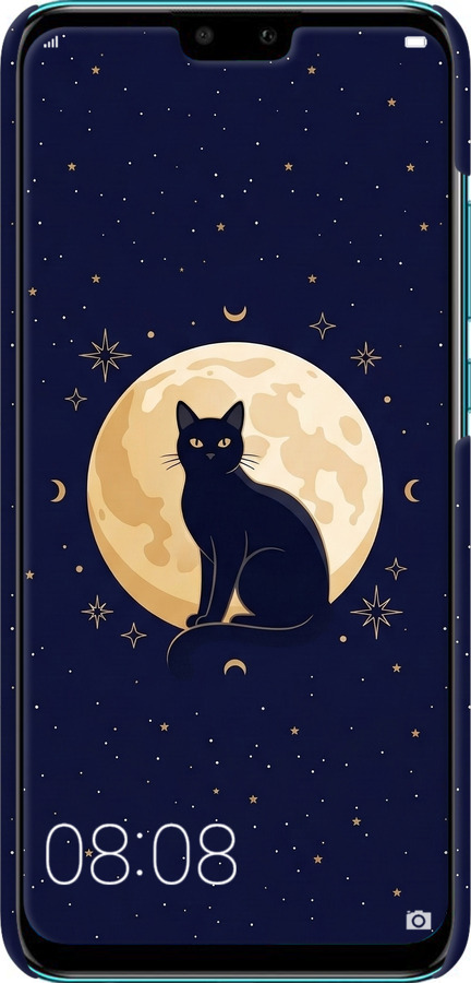3D пластиковый матовый чехол Cute Cat Celestial/Witchy для Huawei Y9 2019 - 6787m-1602 изображение 