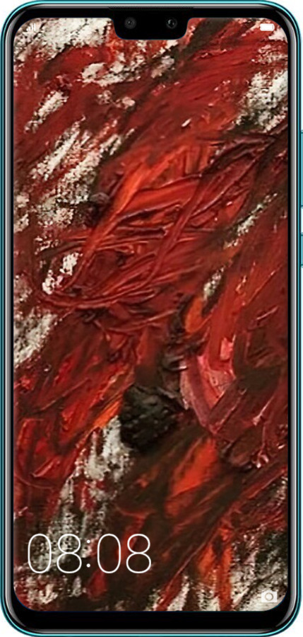 Силіконовий чехол Абстрактна композиція в червоних тонах для Huawei Y9 2019 - 6541u-1602 изображение 