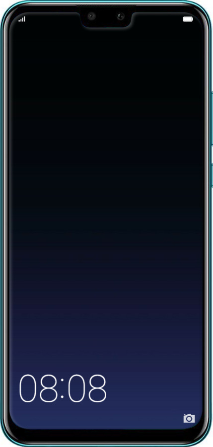 Силиконовый чехол Градиент в тёмно - синем стиле для Huawei Y9 2019 - 6542u-1602 изображение 