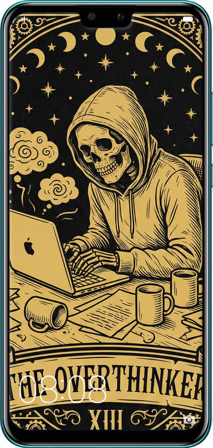 Силиконовый чехол The Overthinker для Huawei Y9 2019 - 6774u-1602 изображение 