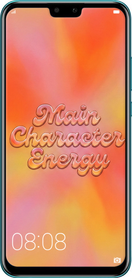 Силиконовый чехол Aura Gradient Main Character Energy Aesthetic Y2K для Huawei Y9 2019 - 6783u-1602 изображение 