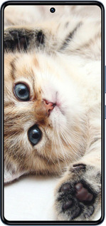 Силиконовый чехол Котик для Infinix GT 10 pro - 6024u-3172 изображение 
