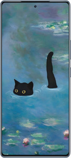 Силиконовый чехол С изображением кота и водяной лилии Monet для Infinix GT 20 Pro - 6519u-3735 изображение 