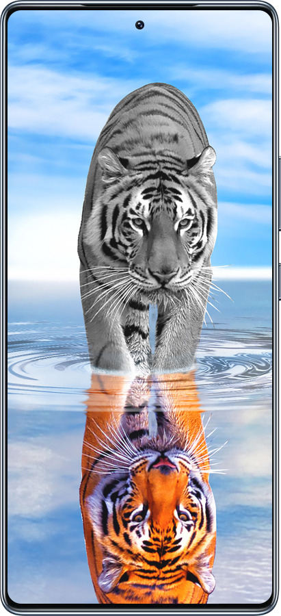 Силиконовый чехол Тигр для Infinix GT 20 Pro - 6016u-3735 изображение 