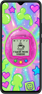 Силиконовый чехол Y2K Aesthetic Retro Pet: Годуй мене кавою для Infinix Hot 11 Play - 6784u-2756 изображение 