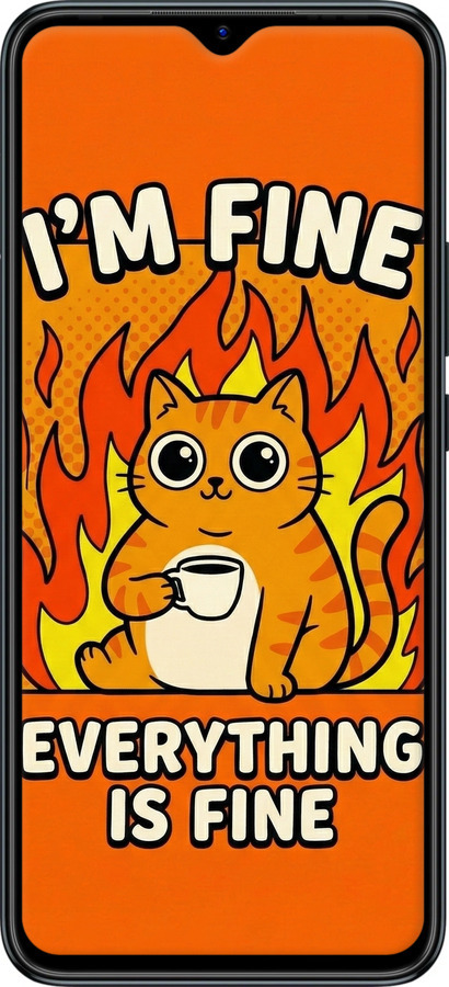 Силіконовий чехол Funny Cat для Infinix Hot 11 Play - 6786u-2756 изображение 