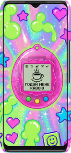 3D пластиковий матовий чехол Y2K Aesthetic Retro Pet: Годуй мене кавою для Infinix Hot 11 - 6784m-2762 изображение 