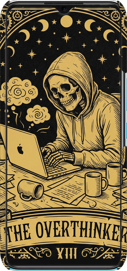 3D пластиковый матовый чехол The Overthinker для Infinix Hot 11 - 6774m-2762 изображение 