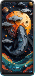 Силіконовий чехол Кит у космосі для Infinix Hot 11 - 6328u-2762 изображение 