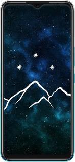Силиконовый чехол Горы и звезды нарисованы на фоне галактики для Infinix Hot 11 - 6490u-2762 изображение 
