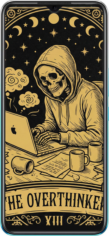 Силиконовый чехол The Overthinker для Infinix Hot 11 - 6774u-2762 изображение 