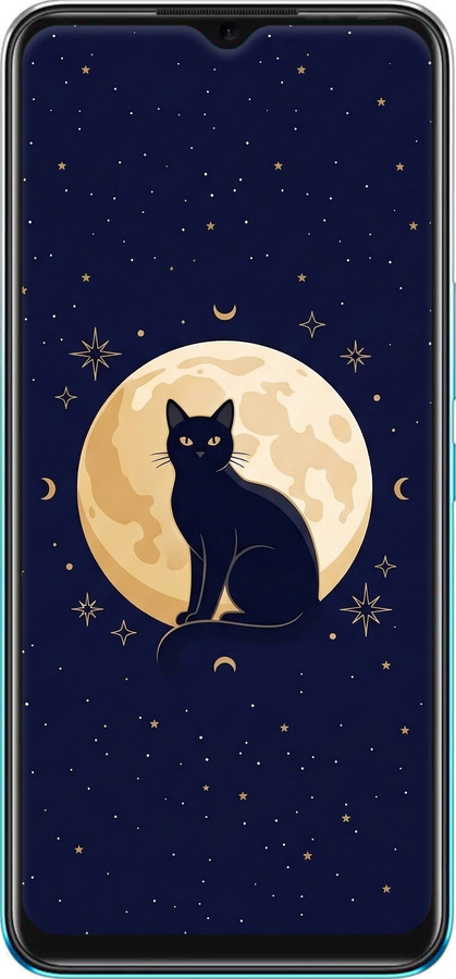 Силиконовый чехол Cute Cat Celestial/Witchy для Infinix Hot 11 - 6787u-2762 изображение 