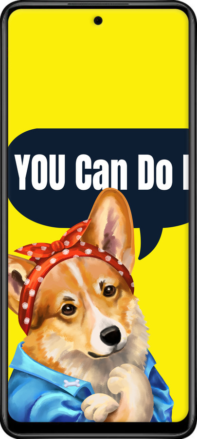 Силиконовый чехол чехол с корги You Can Do It для Infinix Hot 11S - 6184u-2757 изображение 