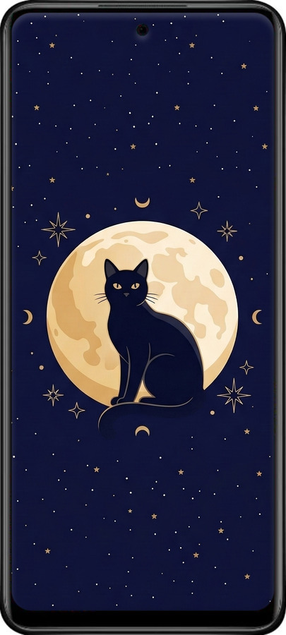 Силіконовий чехол Cute Cat Celestial/Witchy для Infinix Hot 11S - 6787u-2757 изображение 