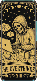 3D пластиковий матовий чехол The Overthinker для Infinix Hot 12 Play - 6774m-2759 изображение 