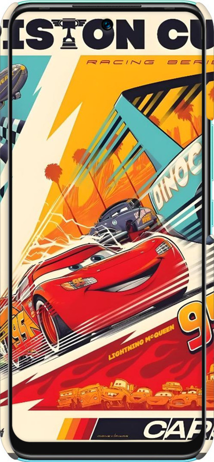 3D пластиковий матовий чехол Тачки для Infinix Hot 12 Play - 6288m-2759 изображение 