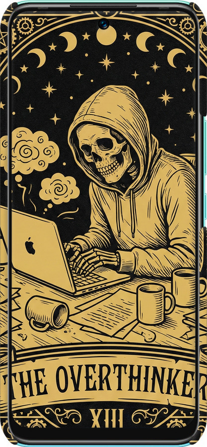 3D пластиковий матовий чехол The Overthinker для Infinix Hot 12 Play - 6774m-2759 изображение 