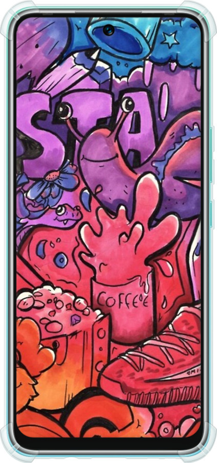 Силикон с усиленными углами чехол № 5391 для Infinix Hot 12 Play - 5391sp-2759 изображение 