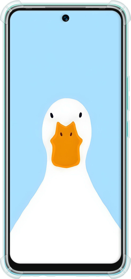 Силикон с усиленными углами чехол Гусь для Infinix Hot 12 Play - 6350sp-2759 изображение 