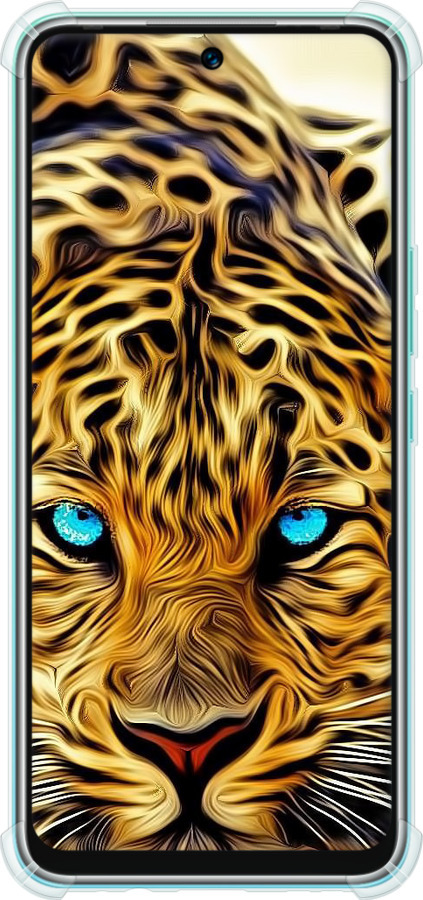Силикон с усиленными углами чехол Леопард для Infinix Hot 12 Play - 6611sp-2759 изображение 