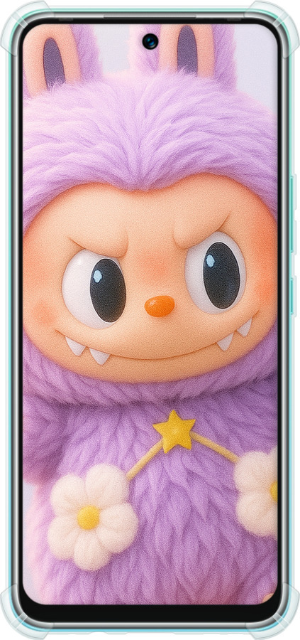 Силикон с усиленными углами чехол Лабубу для Infinix Hot 12 Play - 6708sp-2759 изображение 