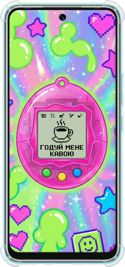 Силіконовий протиударний с посиленими кутами чехол Y2K Aesthetic Retro Pet: Годуй мене кавою для Infinix Hot 12 Play - 6784sp-2759 изображение 