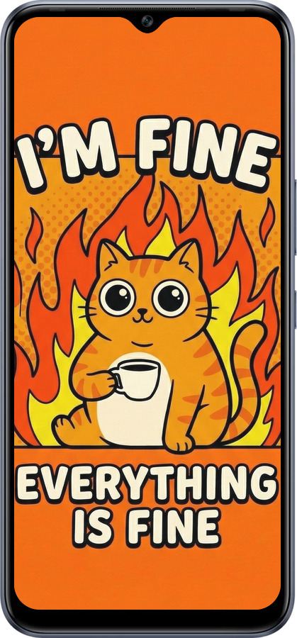 Силіконовий чехол Funny Cat для Infinix Hot 12 Pro - 6786u-2868 изображение 