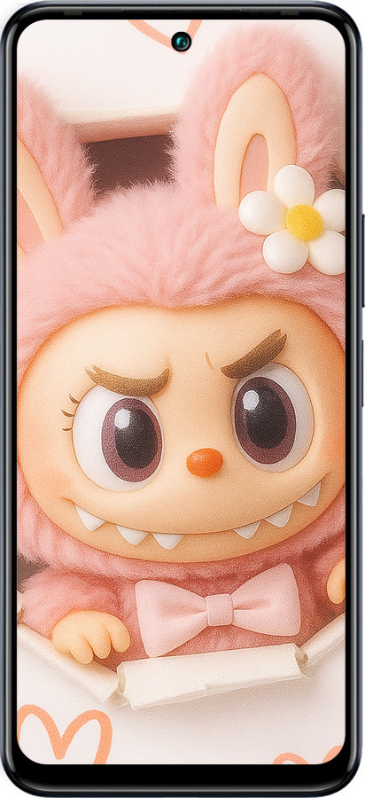 Силиконовый чехол Лабубу 2 для Infinix Hot 12 - 6710u-2864 изображение 