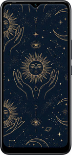 Силіконовий чехол Celestial Harmony: Sun & Moon Gold Mystic Pattern для Infinix Hot 12i - 6778u-2863 изображение 