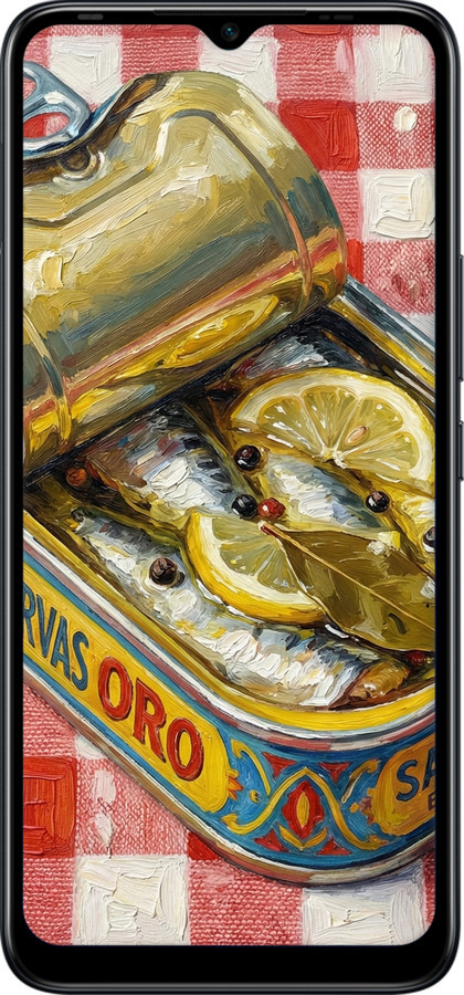 Силіконовий чехол Vintage Sardine Tin Phone для Infinix Hot 12i - 6772u-2863 изображение 