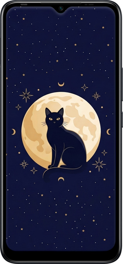 Силіконовий чехол Cute Cat Celestial/Witchy для Infinix Hot 12i - 6787u-2863 изображение 