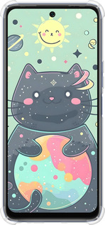 Силіконовий протиударний с посиленими кутами чехол Милый котик для Infinix Hot 20 - 6364sp-2966 изображение 