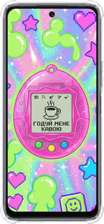 Силикон с усиленными углами чехол Y2K Aesthetic Retro Pet: Годуй мене кавою для Infinix Hot 20 - 6784sp-2966 изображение 