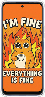 Силикон с усиленными углами чехол Funny Cat для Infinix Hot 20 - 6786sp-2966 изображение 