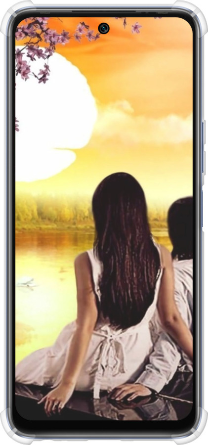Силикон с усиленными углами чехол Sunset для Infinix Hot 20 - 6607sp-2966 изображение 