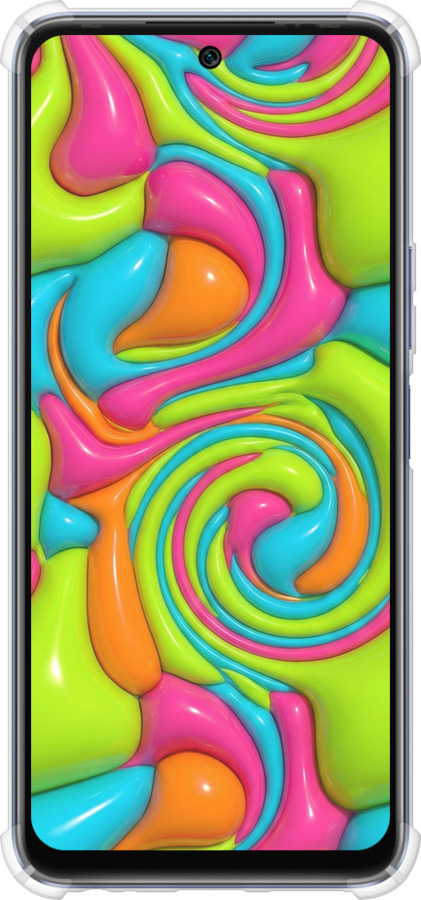 Силіконовий протиударний с посиленими кутами чехол Y2K Jelly Dream для Infinix Hot 20 - 6780sp-2966 изображение 