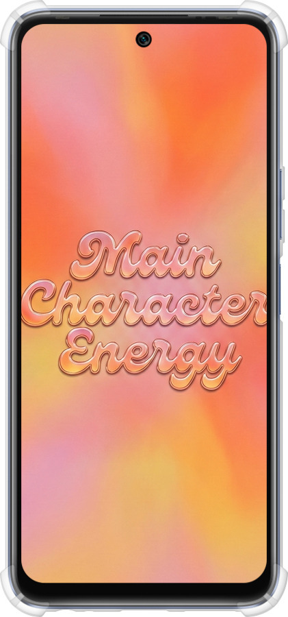 Силикон с усиленными углами чехол Aura Gradient Main Character Energy Aesthetic Y2K для Infinix Hot 20 - 6783sp-2966 изображение 