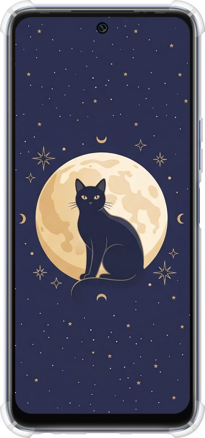 Силикон с усиленными углами чехол Cute Cat Celestial/Witchy для Infinix Hot 20 - 6787sp-2966 изображение 