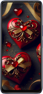 Силіконовий чехол Сердечки v4 для Infinix Hot 20 - 5834u-2966 изображение 