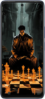 Силиконовый чехол Шахматы для Infinix Hot 20 - 5951u-2966 изображение 