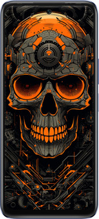 Силиконовый чехол Череп для Infinix Hot 20 - 5952u-2966 изображение 