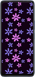 Силиконовый чехол с  цветами для Infinix Hot 20 - 6258u-2966 изображение 