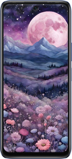 Силіконовий чехол Ніч місяць арт для Infinix Hot 20 - 6319u-2966 изображение 