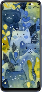 Силиконовый чехол С изображением кошачьего леса для Infinix Hot 20 - 6447u-2966 изображение 