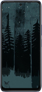 Силиконовый чехол Лиса и ночной лес для Infinix Hot 20 - 6481u-2966 изображение 