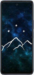 Силіконовий чехол Гори та зірки намальовані на тлі галактики для Infinix Hot 20 - 6490u-2966 изображение 