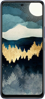 Силиконовый чехол Ночной пейзаж с лесом и горами для Infinix Hot 20 - 6493u-2966 изображение 